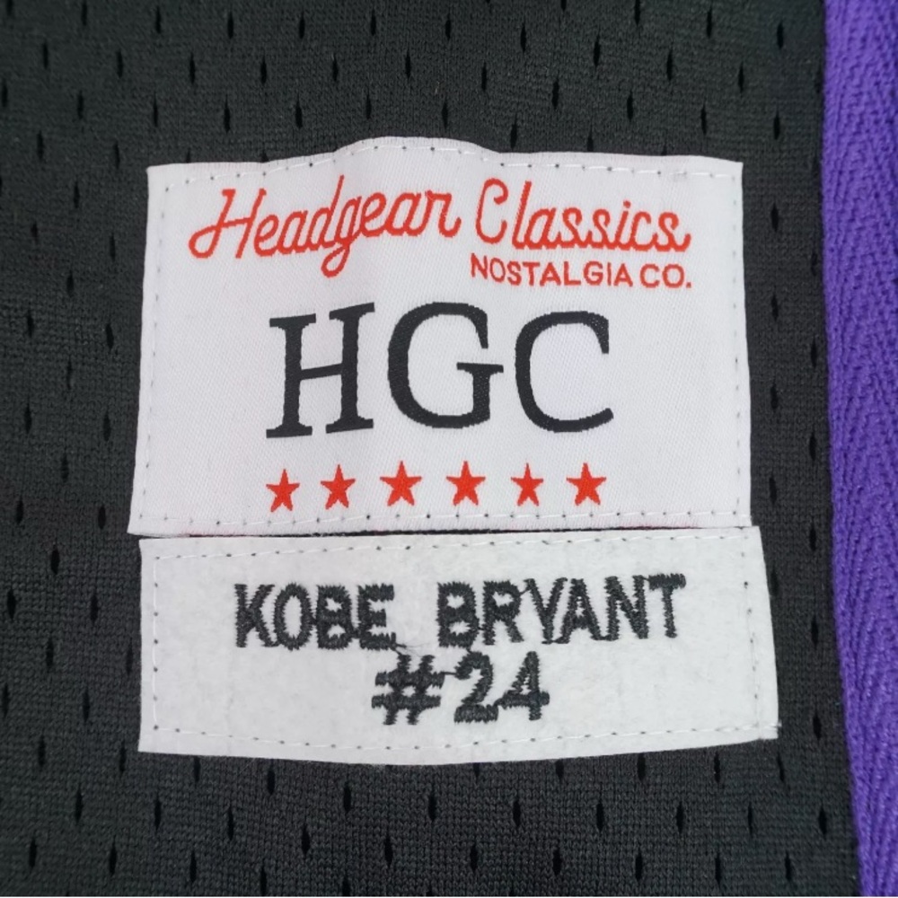 NWT [Headgear Classics] Kobe Bryant Legend Mamba Jersey #8 & #24 Men’s XS/S/M/L - Picture 9 of 15